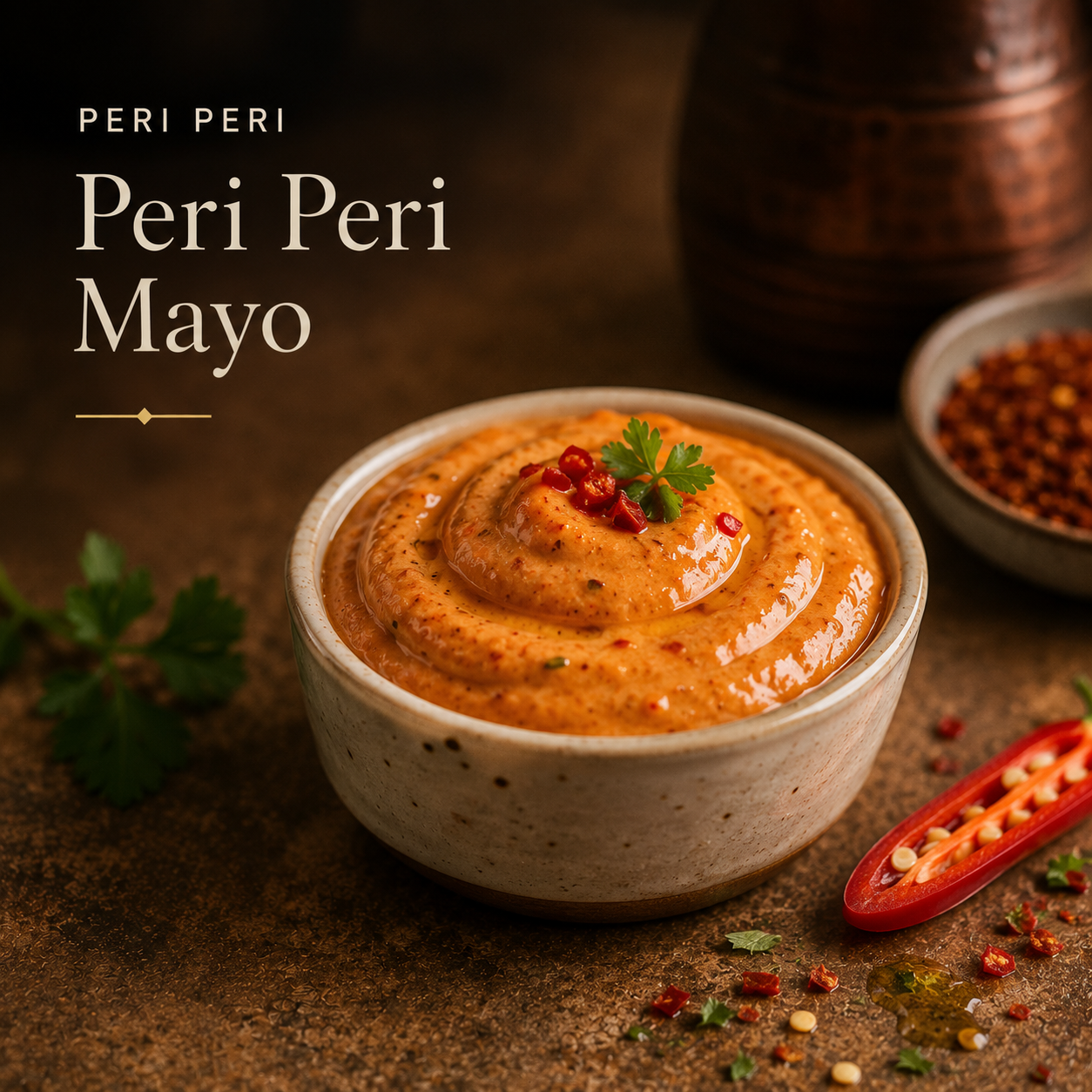 Peri peri mayonnaise — Peri peri.