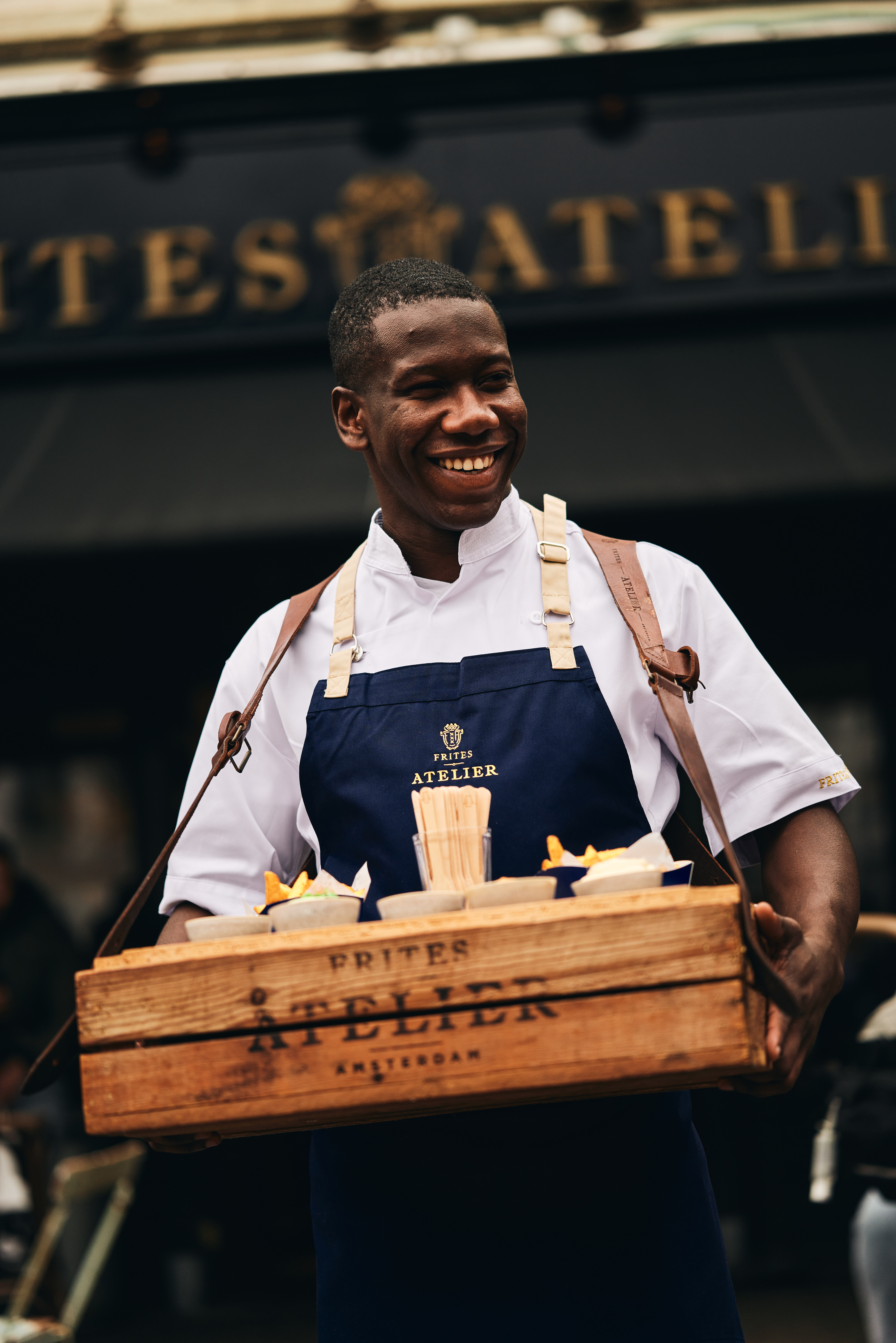 Frites Atelier Frites served in a setting where they belong.